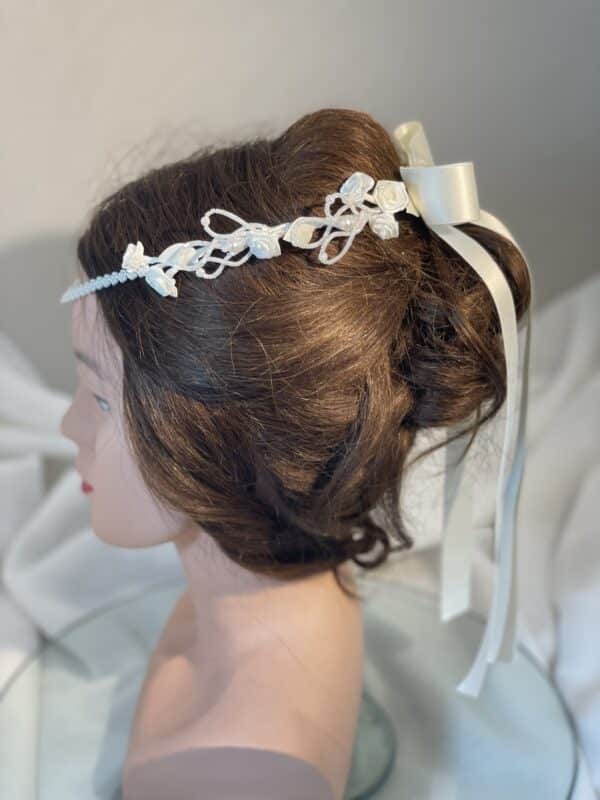 Kopfschmuck - Stirnkranz creme