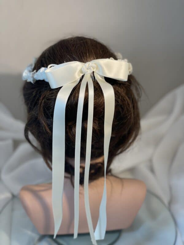Kopfschmuck - Rundkranz creme – Bild 3